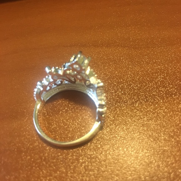 Princess Sterling sliver Ring Size7 - Picture 5 of 5